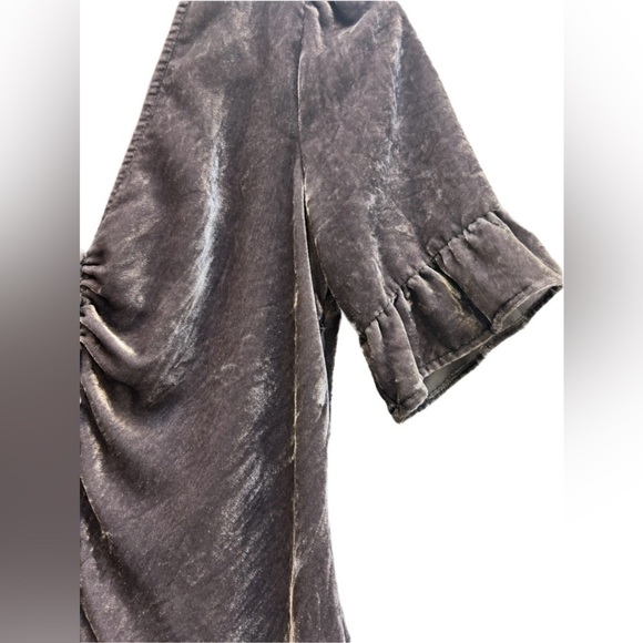 Madewell “Velvet Daylight” Short Sleeve button down top, size 00 in grey 🖤 - Picture 5 of 11